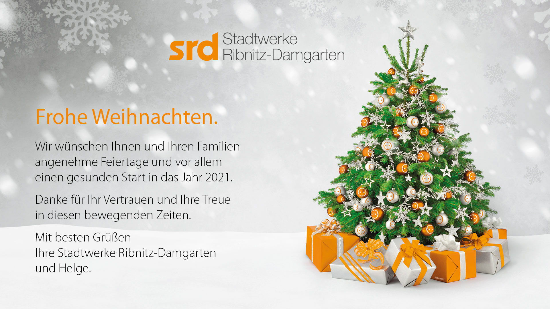 Frohe Weihnachten Stadtwerke Ribnitz Damgarten